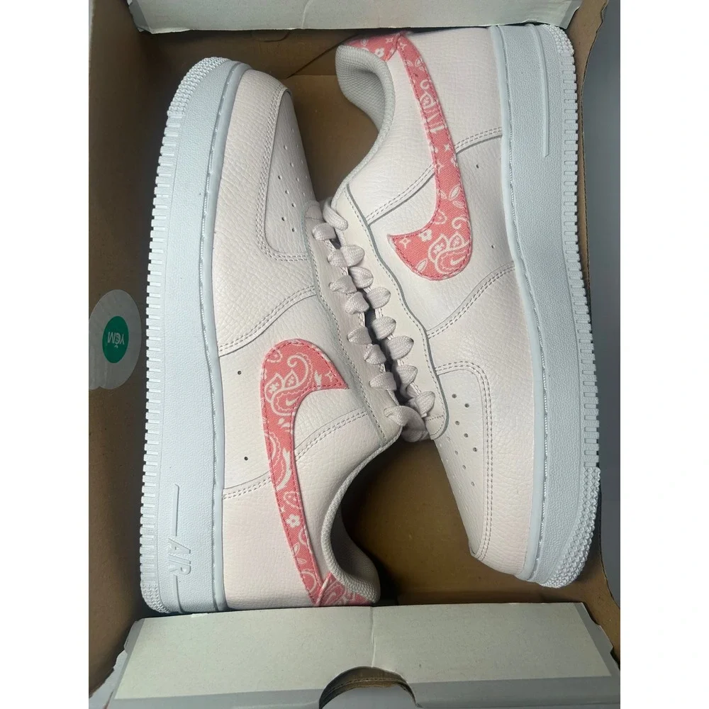 Nike Air Force 1 07 Paisley Pearl‎ Pink Coral Chalk Mens 10/WMNS 11.5 FD1448-664
